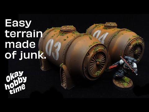 Turning JUNK into tabletop terrain | Warhammer 40k terrain building