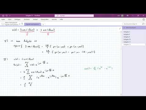 Übung "Signale und Systeme - Teil 1", Aufgabe 13