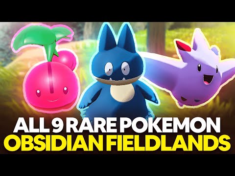 ALL 9 RARE Pokemon in Obsidian Fieldlands in Pokemon Legends Arceus