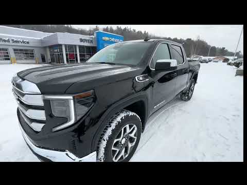 2026 GMC Sierra 1500 Crew Cab Short Box 4-Wheel Drive SLE in Black for sale at Boyer Chevrolet Buick GMC Bancroft in Bancroft, ON