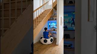 We Built a Gaming Room Under the Stairs
