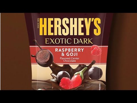 Hershey's Exotic Dark Chocolate Raspberry & Goji | #shorts #hersheys #chocolate
