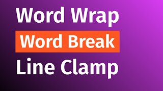 How To Wrap Long Text In HTML CSS | Word Break In CSS | Long Text Break  CSS | Word Wrap In HTML CSS