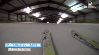 preview picture of video 'Kamerafahrt Alpincenter Bottrop: Kamera auf Ski montiert'