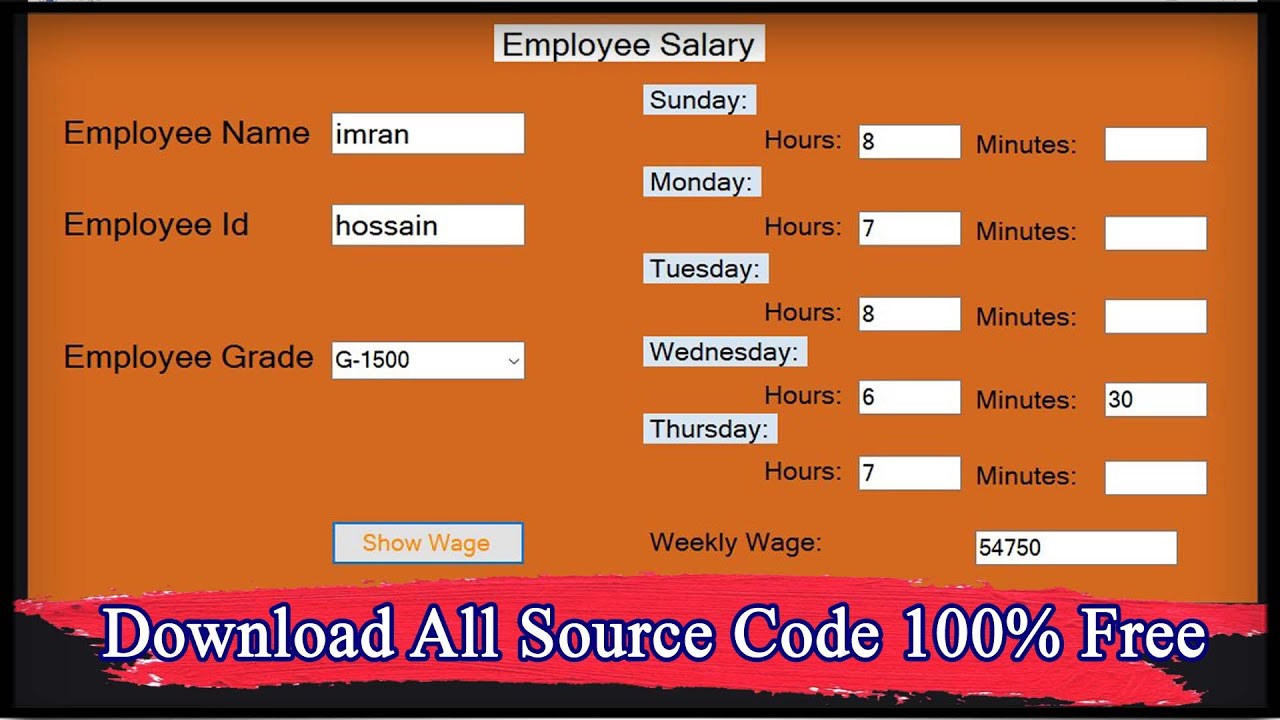 Employee Salary Calculation Using C#.NET | Employee Salary Calculator App in C#