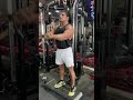 Shoulder workout / front raise using pulley