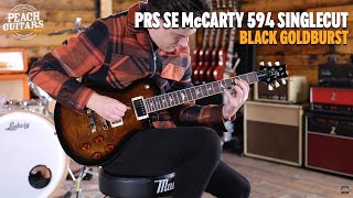 Video thumbnail for No Talking...Just Tones | PRS SE McCarty 594 Singlecut - Black Gold Burst by Peach Guitars