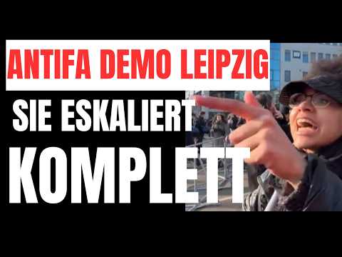 ANTIFANTIN COMPLETELY ESCALATES against ANTIFANTEN at the Antifa demo in Leipzig!