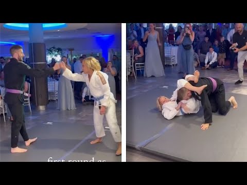 Newlyweds Ditch First Dance In Favour Of Jiu-jitsu Fight