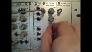 Video thumbnail for Using an A-115 for complex waveforms - PatchPourri IV by PatchPierre by PatchPierre ...a Tone and Texture concept