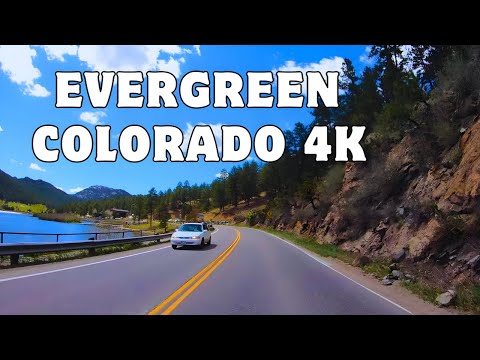Drive Tour 4K | Highway 74, Evergreen, Colorado, USA | Best Relaxing City Travel Video | 2024
