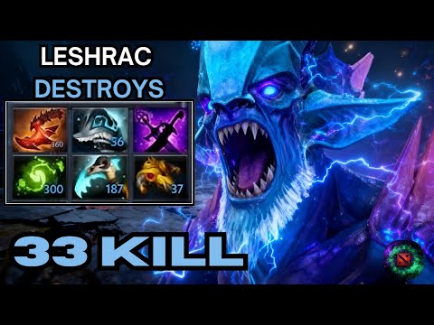 Leshrac 33 Kills Mid Lane–Dota 2 Gameplay | Insane Magic Damage | Best Leshrac Highlights 2025