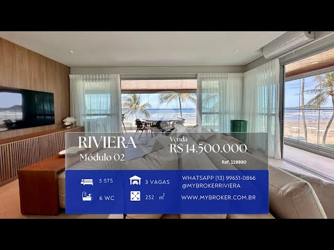 Capa do vídeo: Apartamento pé na areia com 5 suítes — Edifício Cap Ferrat, Módulo 02
