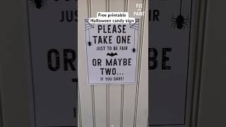 Halloween please take one sign 🍭