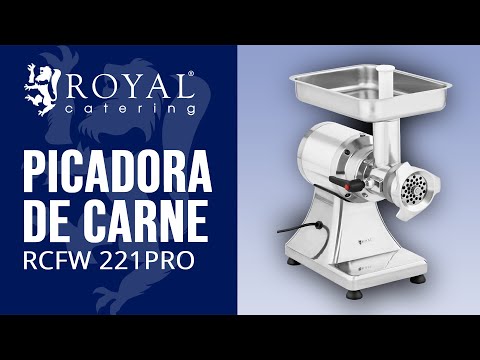 vídeo - Picadora de carne - 220 kg/h - Royal Catering - 735 W