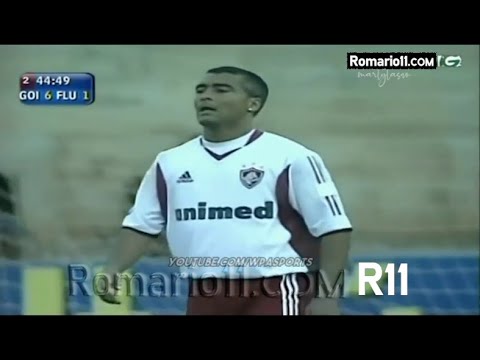 12-10-03 Goiás 6 x 1 Fluminense - Campeonato Brasileiro - Romário deixa o dele