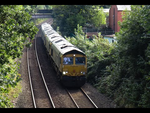 Freightliner Class 66 No's. 66619 & 66606 & 66602 & 66620 & 66613 on 0K98 on 18.09.21 - HD