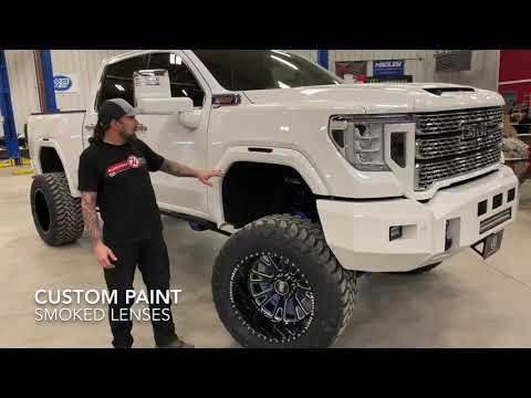 Lifted 2020 GMC Denali - Bumpers, American Force Wheels, and custom paint!