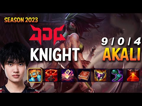 JDG Knight AKALI vs ZED Mid - Patch 13.13 KR Ranked