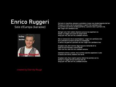 Enrico Ruggeri - Sole d'Europa KARAOKE