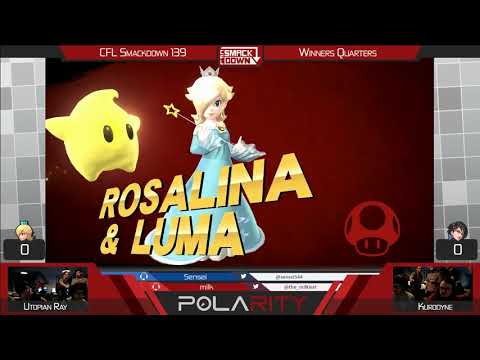 CFL Smackdown 139 WiiU - UtopianRay (Rosalina) vs Kurokagami (Bayonetta) - Winners Quarters