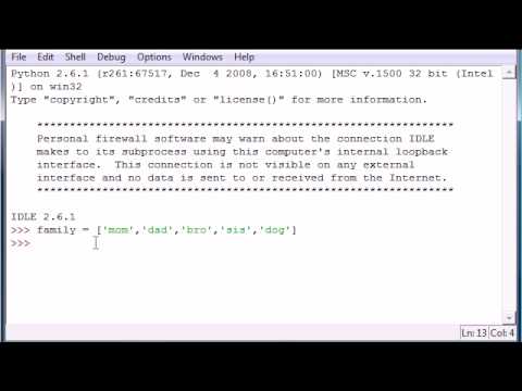 Python Programming Tutorial 9 Sequences and Lists