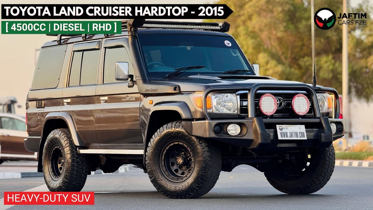Toyota Land Cruiser 70 OFF-ROAD READY | RHD | MANUAL TRANSMISSION | 4500CC DIESEL | 2015 | BULL BAR + LED LIGHTS | ROOF RAC video