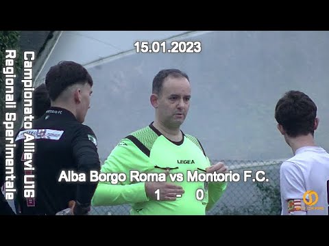 CAMPIONATO ALLIEVI SPERIMENTALI U16 VENETO – ALBA BORGO ROMA  vs MONTORIO F.C. – 15.01.2023