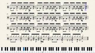 The Funky Drummer Break Drum Tab