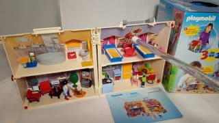 PLAYMOBIL City Life 5167 Neues Mitnehm-Puppenhaus 3 in 1 Haus auspacken Kinderkanal