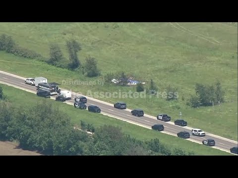 Video shows plane crash site in Missouri that left 12 dead
