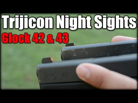 Trijicon HD Vs. Regular Night Sights| Glock 43 \u0026 42