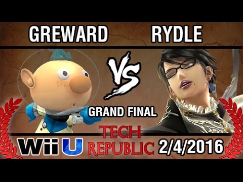 [Tech Republic] Greward (Olimar, Mega Man, Ike) vs Rydle (Bayonetta) SSB4 Grand Final - Top 8