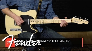 Video thumbnail for Limited Edition American Vintage ’52 Telecaster Korina Demo | Fender by Fender