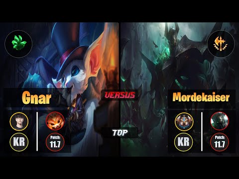 Roach GNAR (Top) [Grasp of the Undying] VS MORDEKAISER - Challenger KR Patch 11.7