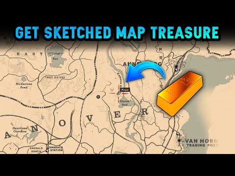 HOW TO GET SKETCHED MAP & TREASURE IN 1 MINUTE - RDR2