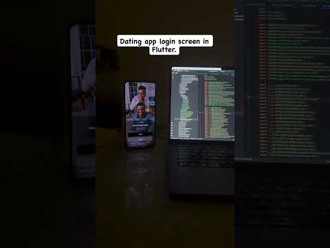 Dating App Login Screen in Flutter… #buildinpublic #smartphone