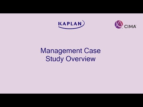CIMA Management Case Study Overview