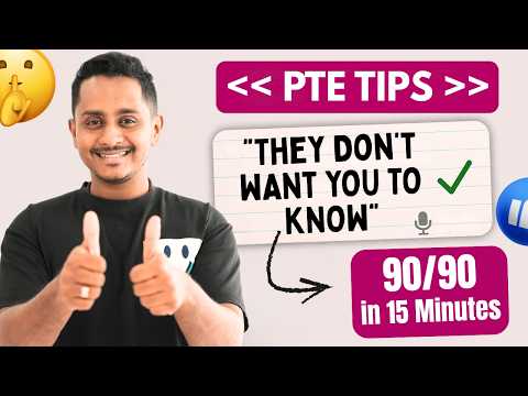 PTE Academic 90 Score Tips & Tricks | Proven 15-Minute Strategy!