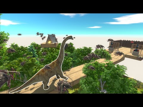 (Dangerous Forest ) Escape From Swarmbug 😱 l Animal Revolt Battle Simulator