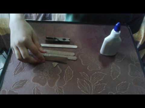 Como fazer um avião com pregador de roupa e papelão - parte 1