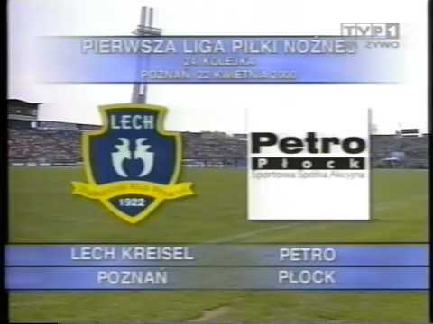 Lech Poznań - Petro Płock (22.04.2000) - fragment studia przed odwołanym meczem #1