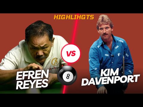KIM DAVENPORT vs EFREN REYES 🔥 A True Test of Endurance – Race to 13 at Sands Regency 1994