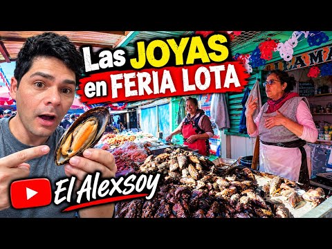 Recorrí la FERIA más tradicional de Chile 🇨🇱 ¡Miren estos PRODUCTOS! 🐟