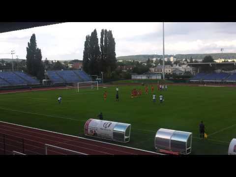 CFA 3e journée Entente SSG - Beauvais coup franc Pancrate au dessus 22e