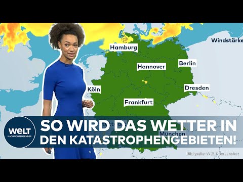 DEUTSCHLAND: "Hochwasser fließt nur langsam ab!" So wird das Wetter in den Unwetterregionen im Land!