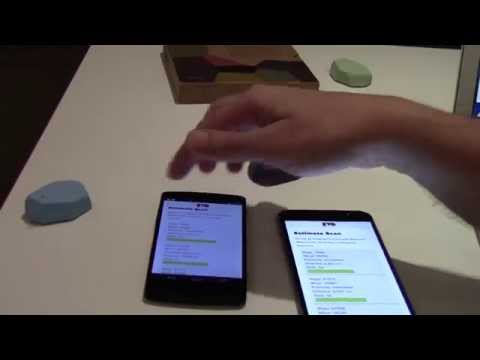 Estimote Beacon mobile app in JavaScript