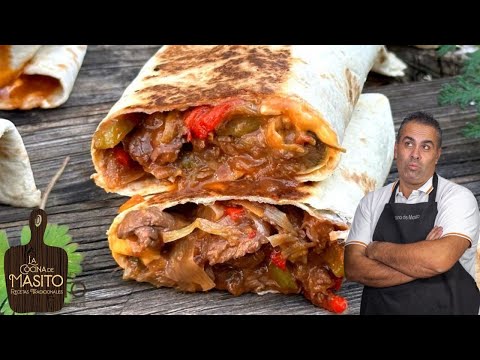 🌯Burritos de carne ¡SUPER ADICTIVOS!😍
