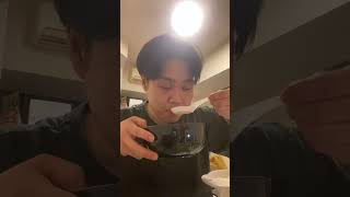 【元力士】米5合と醤油ちゃんこ鍋、納豆ワンパック、マカロニサラダを喰らう【語りあり】