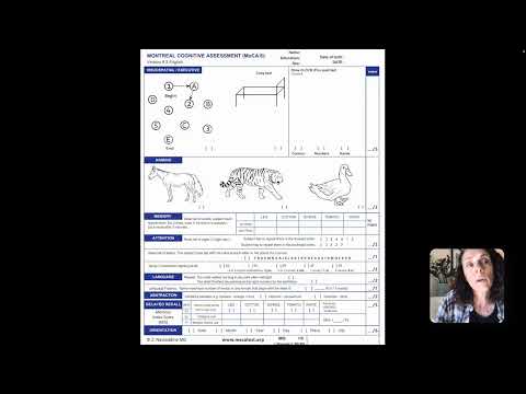 Cognitive Decline MoCA test